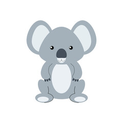 cute baby koala childish illustration