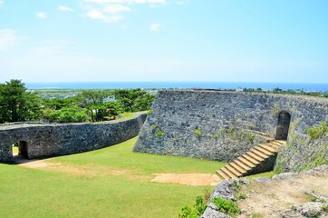 座喜味城跡 一の郭アーチ石門・二の郭アーチ石門