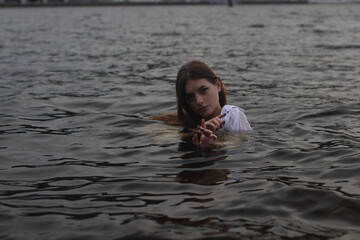 girl in the water
