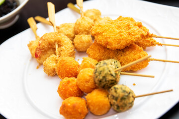 揚げ物　和食　会席　盛付　japan food