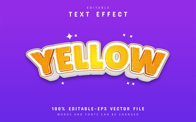Yellow text effect