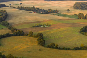 Obraz premium Landschaft aus der Vogelperspektive