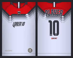 Fototapeta premium Soccer jersey template sport t shirt design