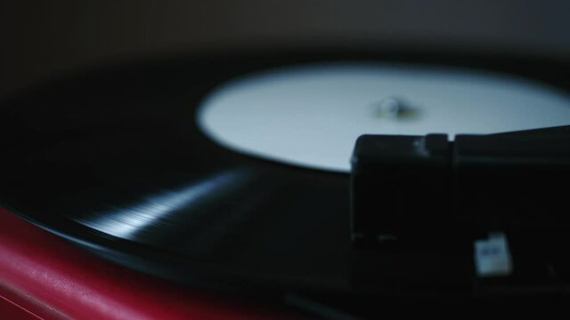 old vinyl record player made in ussr