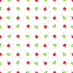 Seamless pattern. Apples. For packaging paper or fabric.