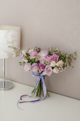 wedding bouquet on a table