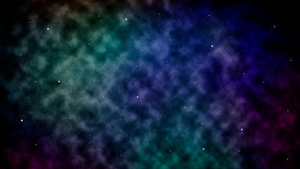 Obraz na płótnie Canvas Beautiful colorful constellation in deep space
