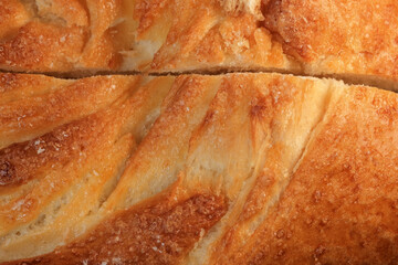 Sweet bun with sugar powder