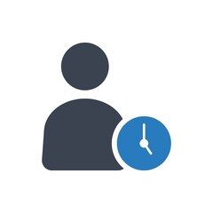 Clock user icon