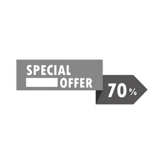 special sale offer discount commerce over white background