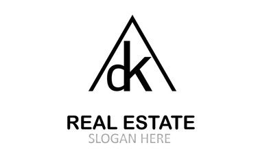 DK Real Estate Logo Design