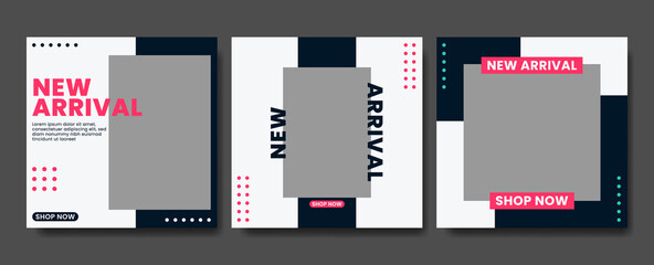 Collection of social media feed templates. Suitable for online stores in promoting a product or brand
