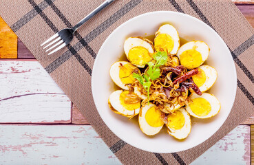 Egg with Tamarind Sauce