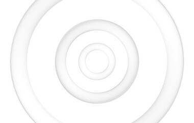 3d rendering. artistic white circle paper layer art wall background.