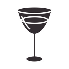 chef, champagne glass kitchen utensil silhouette style icon