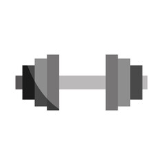 gym fitness dumbbell workout equipment in flat style