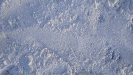 snow in the mountains