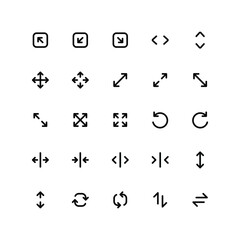 Direction Icon Set 2 (Line)