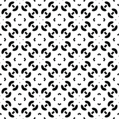 Black and white texture. Abstract seamless geometric pattern.
