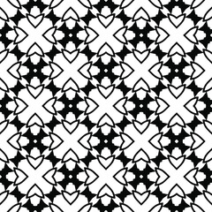 Black and white texture. Abstract seamless geometric pattern.
