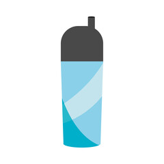 gym sport water bottle accessory in flat style