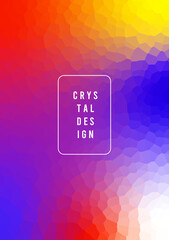 abstract colorful crystal background