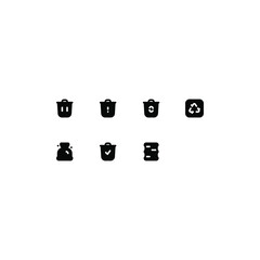 Waste Icon Set (Glyph)
