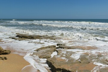 Beautiful ocean view on Atlantic coast of North Florida