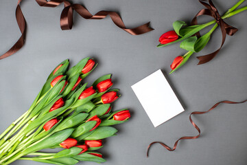 Fresh tulips for woman on special occasion