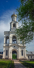 Bell tower. Yuryev monastery, region of the city of Novgorod, Russia. Year of construction - 1841