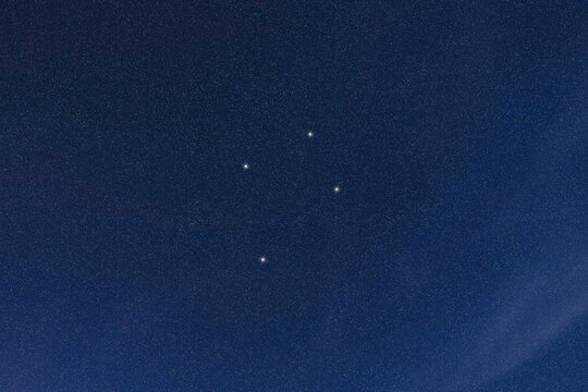Crux star constellation, Night sky, Cluster of stars, Deep space, Crucis  .