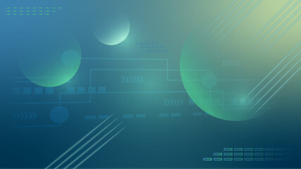 Fototapeta premium Technology background design template Used for decoration, advertising work, website or publications.
