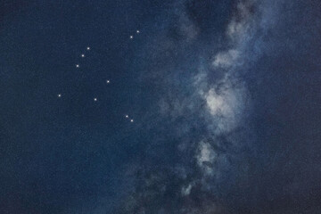 Aquila star constellation, Night sky, Cluster of stars, Deep space, Eagle constellation © allexxandarx