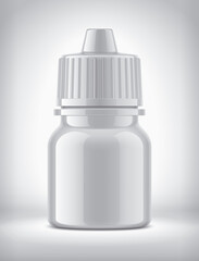 Dropper Bottle on Background. 