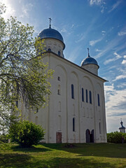 St. George cathedral. Yuryev monastery, region of the city of Novgorod, Russia. Years of construction 1119 - 1130