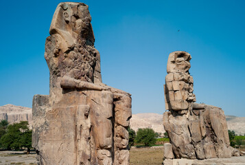 Colossi of Memnon Statues in Egypt
