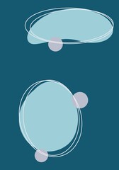 abstract bubbles background green blue dark