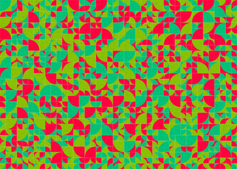 Abstract Geometric Pattern generative computational art illustration