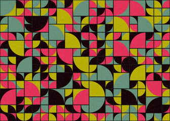 Abstract Geometric Pattern generative computational art illustration