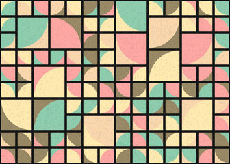 Abstract Geometric Pattern generative computational art illustration