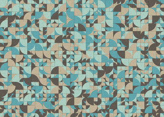 Abstract Geometric Pattern generative computational art illustration