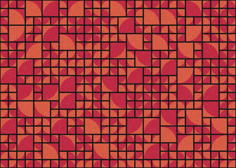 Abstract Geometric Pattern generative computational art illustration