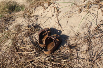 sandals in dunes