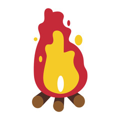 Vector illustration of fire