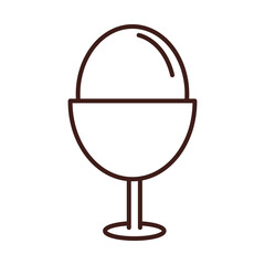 breakfast boiled egg food line style