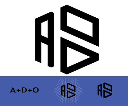 A+D+O logo design concept