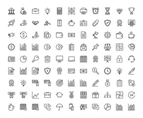 icons set. Business and Finance for web, app,  computer. vector illustration