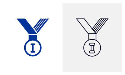 Trophy icon logo vector template, Education icon concepts, Creative design