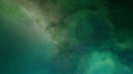 nebula gas cloud in deep outer space, science fiction illustrarion, colorful space background with stars 3d render
