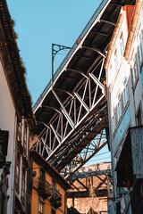 Famous bridge Ponte Luis in Porto, Portugal
